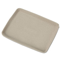 Chinet® StrongHolder® Molded Fiber Food Trays, 1-Compartment, 9 x 12 x 1, Beige, Paper, 250/Carton