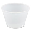 Dart® Polystyrene Portion Cups, 4 oz, Translucent, 250/Bag, 10 Bags/Carton Portion Cups, Plastic - Office Ready