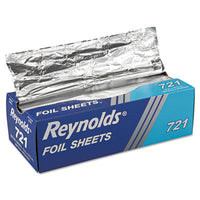 Reynolds Wrap® Interfolded Aluminum Foil Sheets, 12 x 10.75, Silver, 500/Box, 6 Boxes/Carton Food Wrap-Aluminum Foil - Office Ready