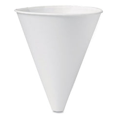 SOLO® Bare® Eco-Forward® Treated Paper Funnel Cups, ProPlanet Seal, 10 oz, White, 250/Bag, 4 Bags/Carton