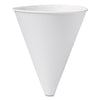 SOLO® Bare® Eco-Forward® Treated Paper Funnel Cups, ProPlanet Seal, 10 oz, White, 250/Bag, 4 Bags/Carton Cold Drink Cups, Paper - Office Ready