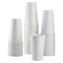 Karat® Double Poly Paper Cold Cups, 16 oz, White, 1,000/Carton