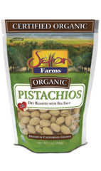 Setton Farms® Organic Pistachios, Dry Roasted with Sea Salt, 7 oz Bag, 12/Carton