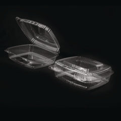 HFA® Handi-Lock® Single Compartment Food Container, 46 oz, 8 x 3 x 8.87, Clear, Plastic, 250/Carton