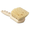 Boardwalk® Utility Brush, Cream Tampico Bristles, 5.5" Brush, 3" Tan Plastic Handle Cleaning Brushes-Scrub - Office Ready