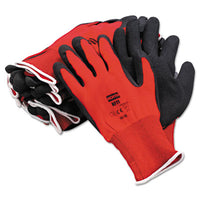 North Safety® NorthFlex Red™ Foamed PVC Gloves, Red/Black, Size 10/X-Large, 12 Pairs Work Gloves, Coated - Office Ready