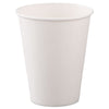 Dart® Single-Sided Poly Paper Hot Cups, 8 oz, White, 50/Bag, 20 Bags/Carton Cups-Hot Drink, Paper - Office Ready