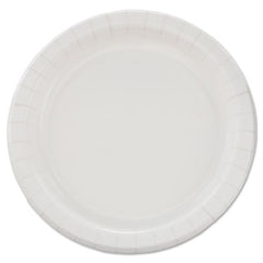 Dart® Bare® Eco-Forward® Clay-Coated Paper Dinnerware, Plate, 8.5" dia, White, 125/Pack, 4 Packs/Carton