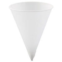 Dart® Cone Water Cups, Paper, 4.25 oz, Rolled Rim, White, 200/Bag, 25 Bags/Carton Cups-Water, Paper Cone - Office Ready