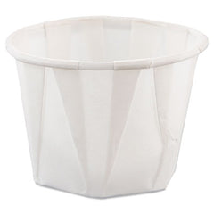 SOLO® Paper Portion Cups, 1 oz, White, 250/Bag, 20 Bags/Carton