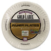 AJM Packaging Corporation Gold Label Coated Paper Plates, 9" dia, White, 100/Pack, 10 Packs/Carton Dinnerware-Plate, Paper - Office Ready