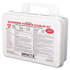 Impact® Bloodborne Pathogen Cleanup Kit, 10 x 7 x 2.5, OSHA Compliant, Plastic Case