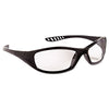 KleenGuard™ Hellraiser* Safety Glasses, Black Frame, Clear Lens Wraparound Safety Glasses - Office Ready