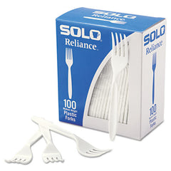 Dart® Reliance™ Mediumweight Cutlery, Fork, White, 1000/Carton
