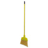 Boardwalk® Poly Bristle Angler Brooms, 53" Handle, Yellow, 12/Carton Brooms-Traditional Angled Broom - Office Ready