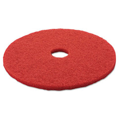 3M™ Red Buffer Floor Pads 5100, 20" Diameter, Red, 5/Carton
