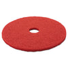 3M™ Red Buffer Floor Pads 5100, 20" Diameter, Red, 5/Carton Floor Pads-Burnish/Buff - Office Ready