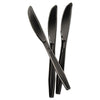 Boardwalk® Heavyweight Polystyrene Cutlery, Knife, Black, 1000/Carton Utensils-Disposable Knife - Office Ready