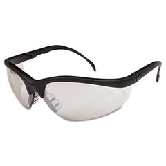 MCR™ Safety Klondike® Safety Glasses, Black Matte Frame, Clear Mirror Lens, 12/Box