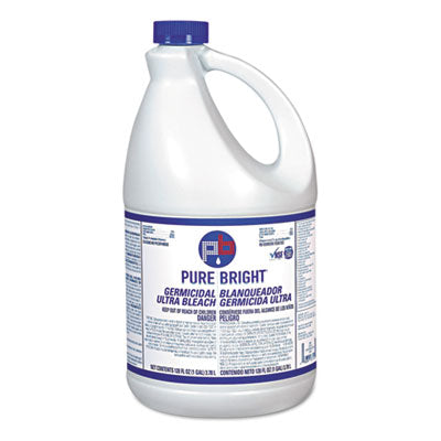 Pure Bright® Liquid Bleach, 1 gal Bottle, 6/Carton Cleaners & Detergents-Bleach - Office Ready