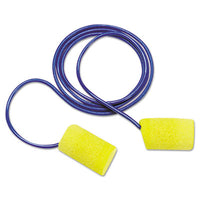 3M™ E-A-R™ Classic™ Foam Earplugs 311-4101, Metal Detectable, Corded, Poly Bag, 200 Pairs Single-Use Ear Plugs - Office Ready