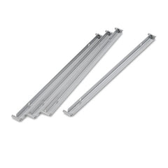 Alera® Two Row Hangrails, Aluminum, 4/Pack