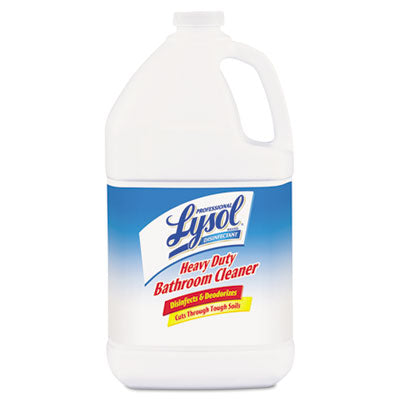 Professional LYSOL® Brand Disinfectant Heavy-Duty Bathroom Cleaner Concentrate, Lime, 1 gal Bottle Cleaners & Detergents-Disinfectant/Cleaner - Office Ready