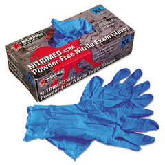 MCR™ Safety Nitri-Med™ Disposable Nitrile Gloves, Blue, X-Large, 100/Box