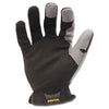 Ironclad  Workforce™ Gloves, Large, Gray/Black, Pair Work Gloves, Leather/Fabric - Office Ready