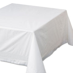 Hoffmaster® Tissue/Poly Tablecovers, 72" x 72", White, 25/Carton
