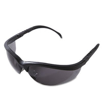 MCR™ Safety Klondike® Safety Glasses, Matte Black Frame, Gray Lens, 12/Box Safety Glasses-Wraparound - Office Ready