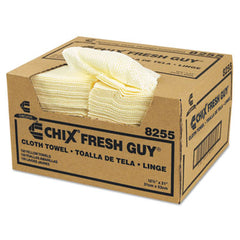 Chix® Fresh Guy™ Towels, 13.5 x 13.5, Yellow, 150/Carton