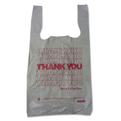 Barnes Paper Company Thank You High-Density Shopping Bags, 10
