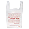 Inteplast Group "Thank You" Handled T-Shirt Bag, 0.167 bbl, 12.5 microns, 11.5" x 21", White, 900/Carton Bags-Retail Shopping Bags & Sacks - Office Ready