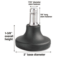 Master Caster® Bell Glides, Grip Ring Type B Stem, 2