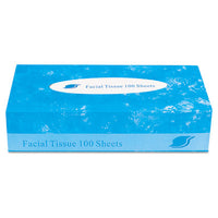 GEN Facial Tissue, 2-Ply, White, 100 Sheets/Box Tissues-Facial - Office Ready