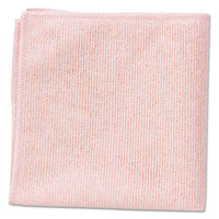 Rubbermaid® Commercial Microfiber Cleaning Cloths, 16 x 16, Pink, 24/Pack Washable Cleaning Cloths - Office Ready