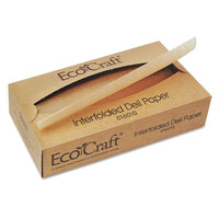 Bagcraft EcoCraft® Interfolded Soy Wax Deli Sheets, 10 x 10.75, 500/Box, 12 Boxes/Carton Food Wrap-Wax Paper - Office Ready