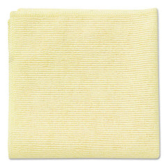 Rubbermaid® Commercial Microfiber Cleaning Cloths, 16 x 16, Yellow, 24/Pack