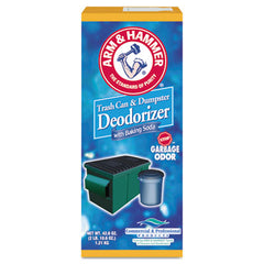 Arm & Hammer™ Trash Can & Dumpster Deodorizer with Baking Soda, Sprinkle Top, Original, Powder, 42.6 oz Box, 9/Carton