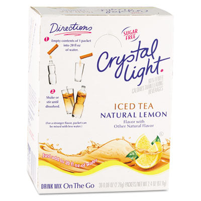 Crystal Light® On The Go, Iced Tea, .16oz Packets, 30/Box Beverages-Flavored Drink Mix - Office Ready