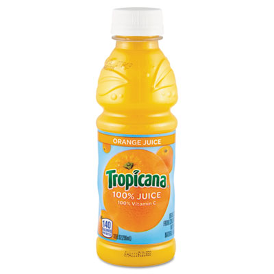 Tropicana® Juice Beverages, Orange, 10oz Bottle, 24/Carton Juices - Office Ready