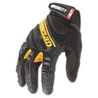 Ironclad SuperDuty Gloves, Medium, Black/Yellow, 1 Pair Work Gloves, Fabric - Office Ready