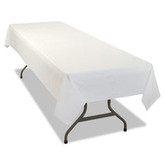 Tablemate?« Table Set?« Rectangular Table Covers, Heavyweight Plastic, 54" x 108", White, 24/Carton