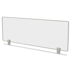 Linea Italia® Trento Line Polycarbonate Dividing Panel, Polycarbonate, 47.13w x 1.75d x 15.5h, Translucent