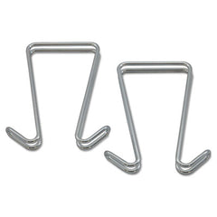 Alera® Garment Hooks, Silver, Steel, 2/PK