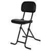 Alera® IL Series Height-Adjustable Folding Stool, Supports Up to 300 lb, 27.5" Seat Height, Black Utility Stools - Office Ready