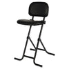 Alera® IL Series Height-Adjustable Folding Stool, Supports Up to 300 lb, 27.5" Seat Height, Black Utility Stools - Office Ready