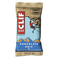 CLIF® Bar Energy Bar, Chocolate Chip, 2.4 oz, 12/Box Food-Nutrition Bar - Office Ready