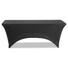 Iceberg iGear™ Fabric Table Cover, Polyester/Spandex, 30" x 72", Black